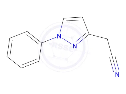 Chemical structure of 2-(1-Phenyl-1h-pyrazol-3-yl)acetonitrile