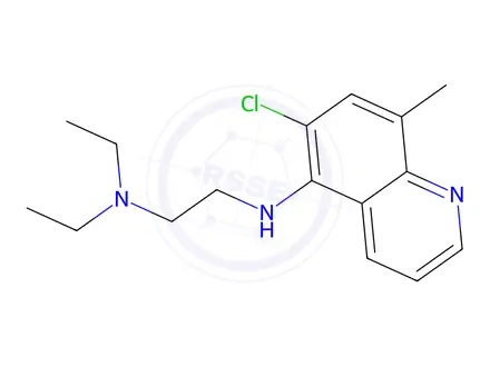 Chemical structure of 6-Chloro-5-[[2-(diethylamino)ethyl]amino]-8-methylquinoline