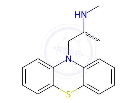 Chemical structure of Desmethyl Promethazine