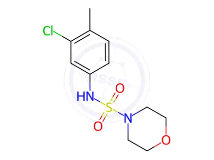 Chemical structure of N-(3-Chloro-4-methylphenyl)morpholine-4-sulfonamide