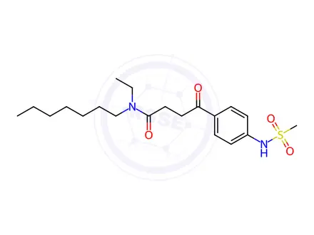 Chemical structure of Ibutilide Fumarate Impurity 1 (Ibutilide USP Related Compound A)