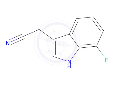 Chemical structure of 2-(7-Fluoro-1H-indol-3-yl)acetonitrile