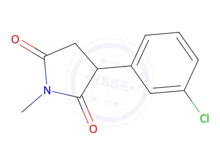 Chemical structure of 3-(3-Chlorophenyl)-1-methylpyrrolidine-2,5-dione