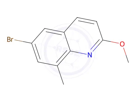 Chemical structure of 6-Bromo-2-methoxy-8-methylquinoline
