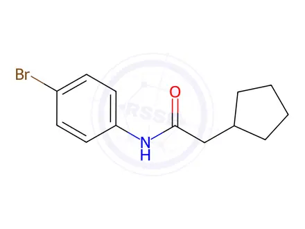 Chemical structure of n-(4-Bromophenyl)-2-cyclopentylacetamide