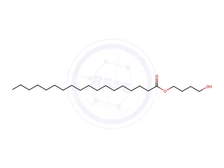 Chemical structure of 4-hydroxybutyl stearate