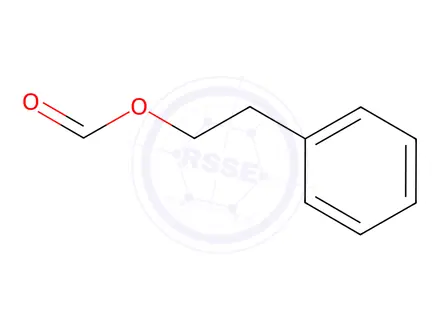 Chemical structure of 2-Phenylethyl Formate