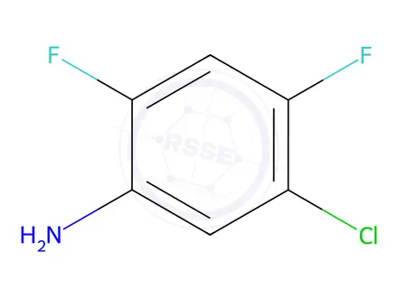 Chemical structure of 5-Chloro-2,4-difluoroaniline