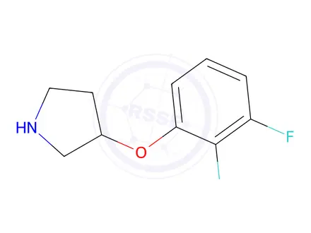 Chemical structure of 3-(2,3-Difluorophenoxy)pyrrolidine