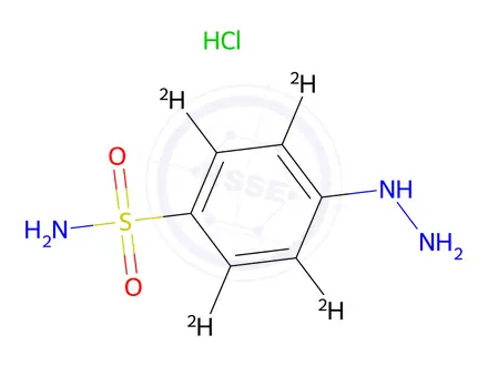 Chemical structure of (4-Sulfamoylphenyl)hydrazine-d4 Hydrochloride