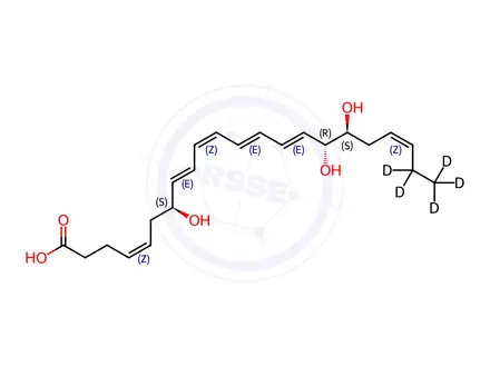 Chemical structure of Resolvin D2-d5