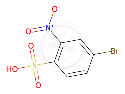 Chemical structure of Benzenesulfonic acid, 4-bromo-2-nitro-
