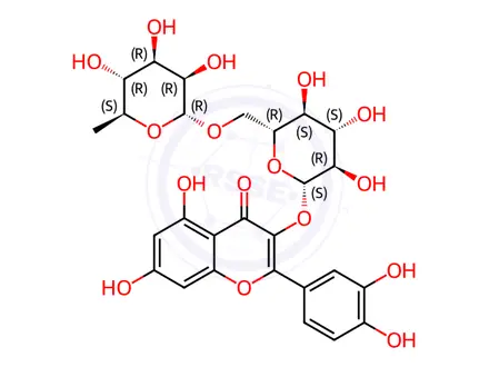 Chemical structure of Rutin
