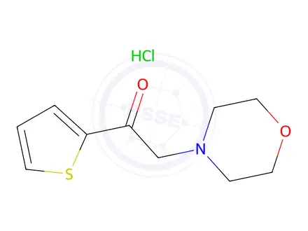 Chemical structure of 2-Morpholino-1-(thiophen-2-yl)ethanone hydrochloride