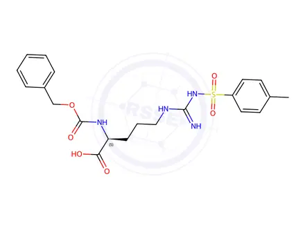 Chemical structure of Z-Arg(Tos)-OH.CHA