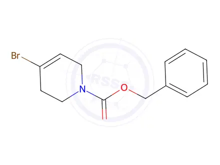 Chemical structure of Benzyl 4-bromo-5,6-dihydropyridine-1(2H)-carboxylate