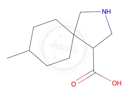Chemical structure of 8-Methyl-2-azaspiro[4.5]decane-4-carboxylic acid