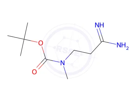 Chemical structure of Tert-butyl (3-amino-3-iminopropyl)(methyl)carbamate