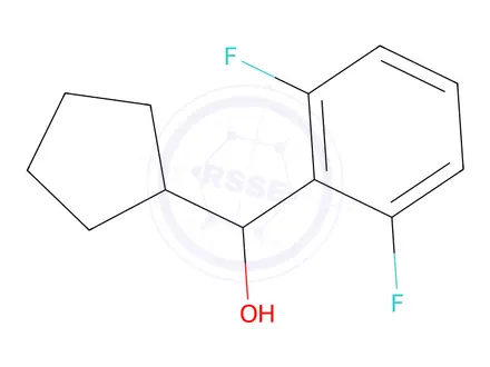 Chemical structure of Cyclopentyl(2,6-difluorophenyl)methanol