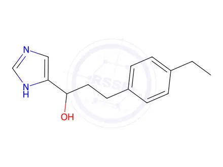 Chemical structure of 3-(4-Ethylphenyl)-1-(1H-imidazol-4-yl)propan-1-ol