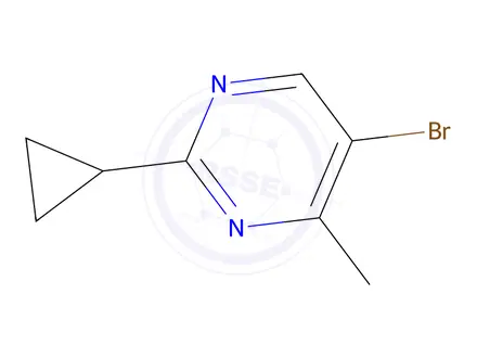 Chemical structure of 5-Bromo-2-cyclopropyl-4-methylpyrimidine
