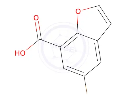 Chemical structure of 5-bromobenzofuran-7-carboxylic acid