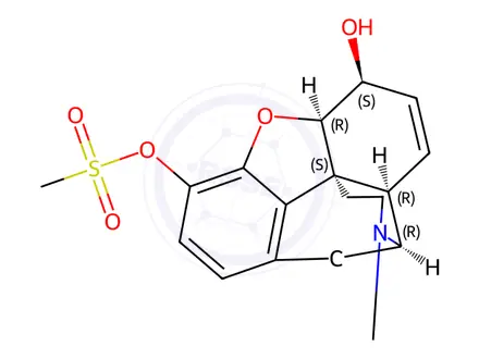 Chemical structure of Morphine methylsulfonate