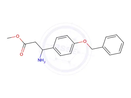 Chemical structure of Methyl 3-Amino-3-[4-(phenylmethoxy)phenyl]propionate