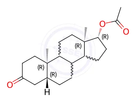 Chemical structure of EPIANDROSTERONE ACETATE