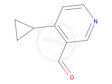 Chemical structure of 4-Cyclopropylnicotinaldehyde