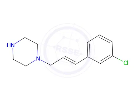 Chemical structure of 4-(3-Chlorophenyl)allyl Piperazine