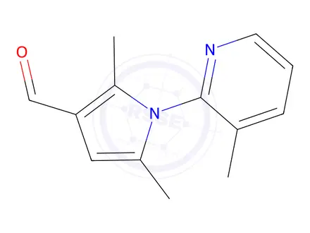 Chemical structure of 2,5-DIMETHYL-1-(3-METHYL-PYRIDIN-2-YL)-1H-PYRROLE-3-CARBALDEHYDE