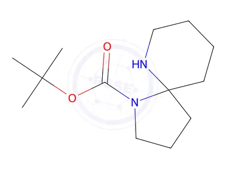 Chemical structure of tert-Butyl 1,6-diazaspiro[4.5]decane-1-carboxylate