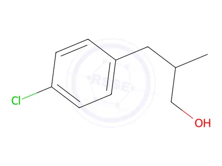 Chemical structure of 3-(4-Chlorophenyl)-2-methylpropan-1-ol