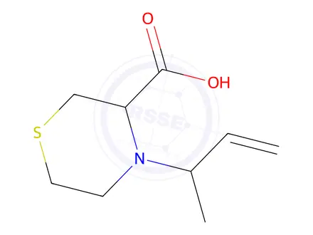 Chemical structure of 4-(But-3-en-2-yl)thiomorpholine-3-carboxylic acid