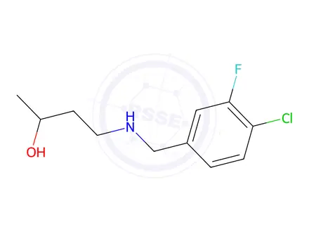 Chemical structure of 4-((4-Chloro-3-fluorobenzyl)amino)butan-2-ol