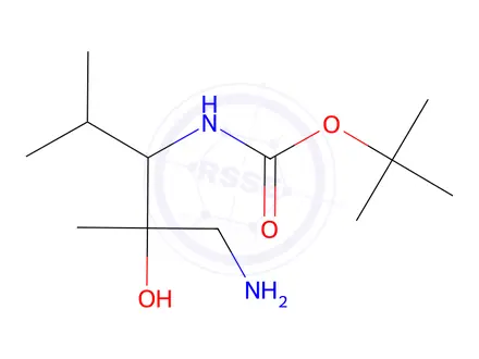 Chemical structure of Tert-butyl (1-amino-2-hydroxy-2,4-dimethylpentan-3-yl)carbamate