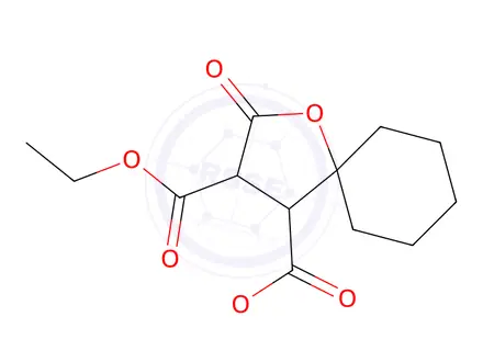 Chemical structure of 2-Oxo-1-oxa-spiro[4.5]decane-3,4-dicarboxylic acid diethyl ester