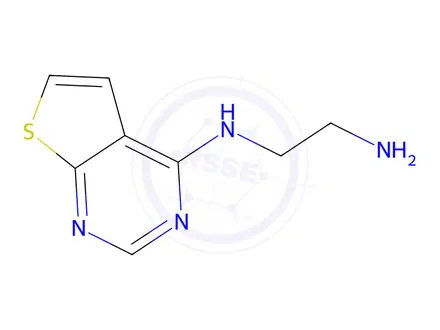 Chemical structure of n-(2-aminoethyl)thieno[2,3-d]pyrimidin-4-amine