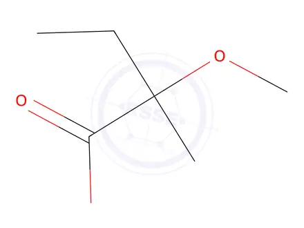 Chemical structure of 2-methoxy-2-methylbutanoic acid