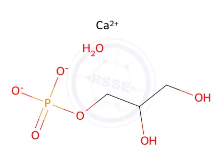 Chemical structure of alpha-Glycerol Phosphate Calcium Salt