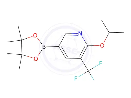 Chemical structure of 2-Isopropoxy-3-(trifluoromethyl)pyridine-5-boronic acid pinacol ester