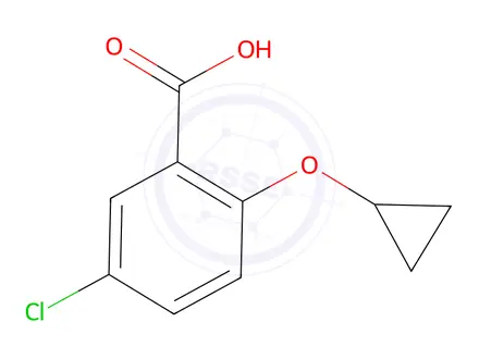 Chemical structure of 5-Chloro-2-cyclopropoxybenzoic acid