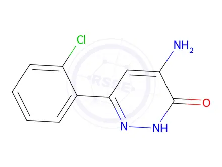Chemical structure of 4-amino-6-(2-chlorophenyl)pyridazin-3-ol