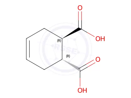 Chemical structure of (R,R)-Cyclohex-4-ene-1,2-dicarboxylic Acid
