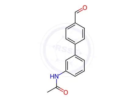 Chemical structure of N-(4'-Formyl[1,1'-biphenyl]-3-yl)acetamide