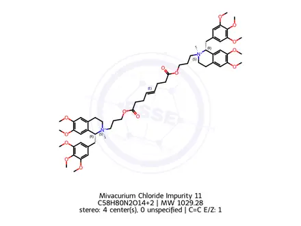 Chemical structure of Mivacurium Chloride Impurity 107