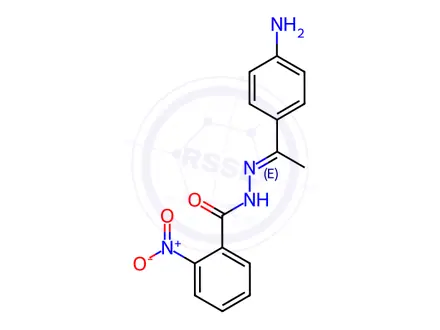 Chemical structure of 2-NITRO-BENZOIC ACID [1-(4-AMINO-PHENYL)-ETHYLIDENE]-HYDRAZIDE