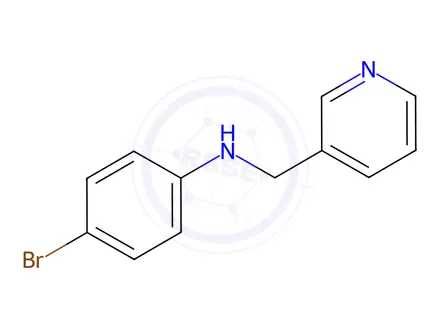 Chemical structure of 4-Bromo-N-(pyridin-3-ylmethyl)aniline