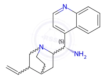 Chemical structure of 9-Amino-(9-deoxy)epi-cinchonidine trihydrochloride